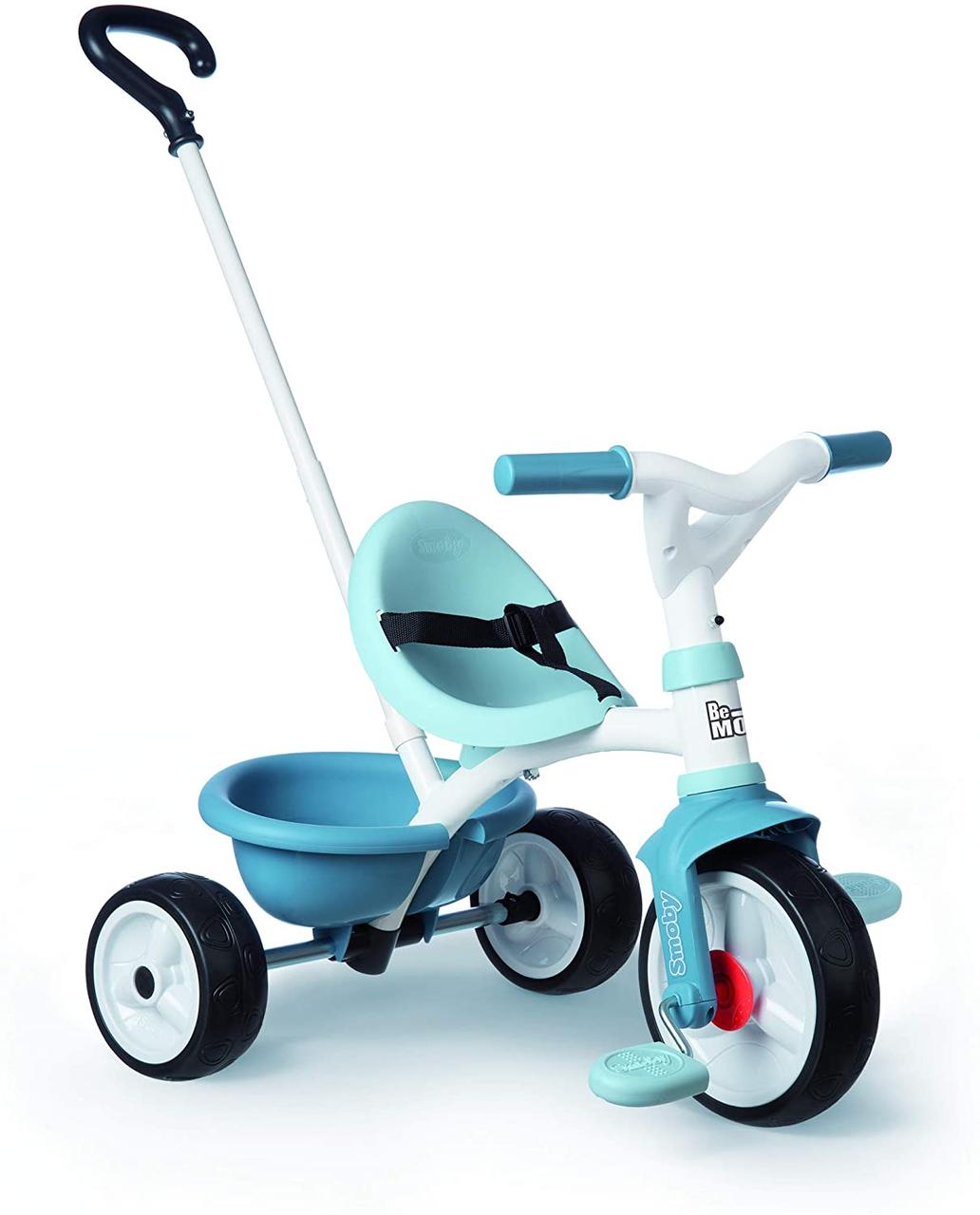 Дитячий велосипед з ручкою Smoby 2 в 1 Бі Муві блакитний Be Move Bleu 740331