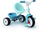 Дитячий велосипед з ручкою Smoby 2 в 1 Бі Муві блакитний Be Move Bleu 740331, фото 2