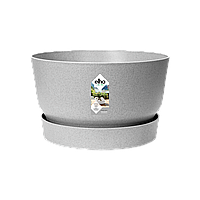Горшок для цветов Elho Greenville bowl круглый 11,6л 33 x 19 см (345877), Цвет Светлый гранит