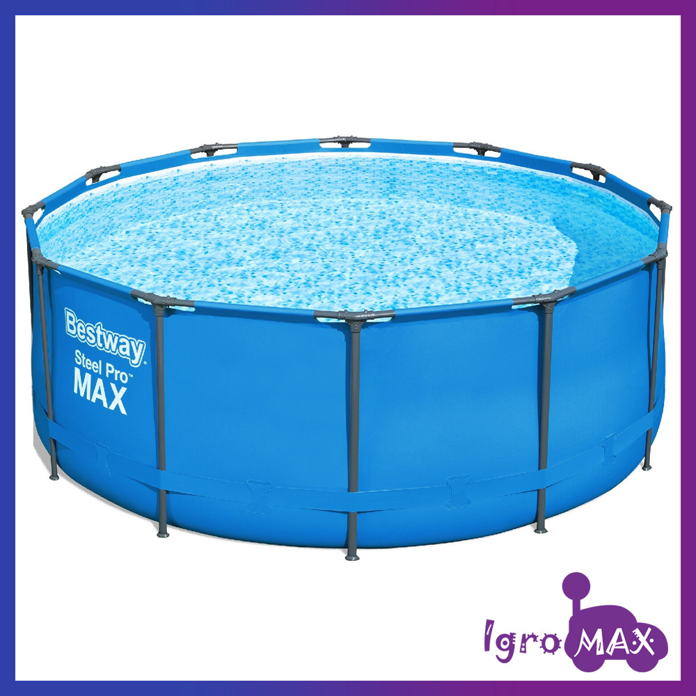 Бассейн каркасный Bestway 15427, круглый бассейн Бествей 366х133 см с ...