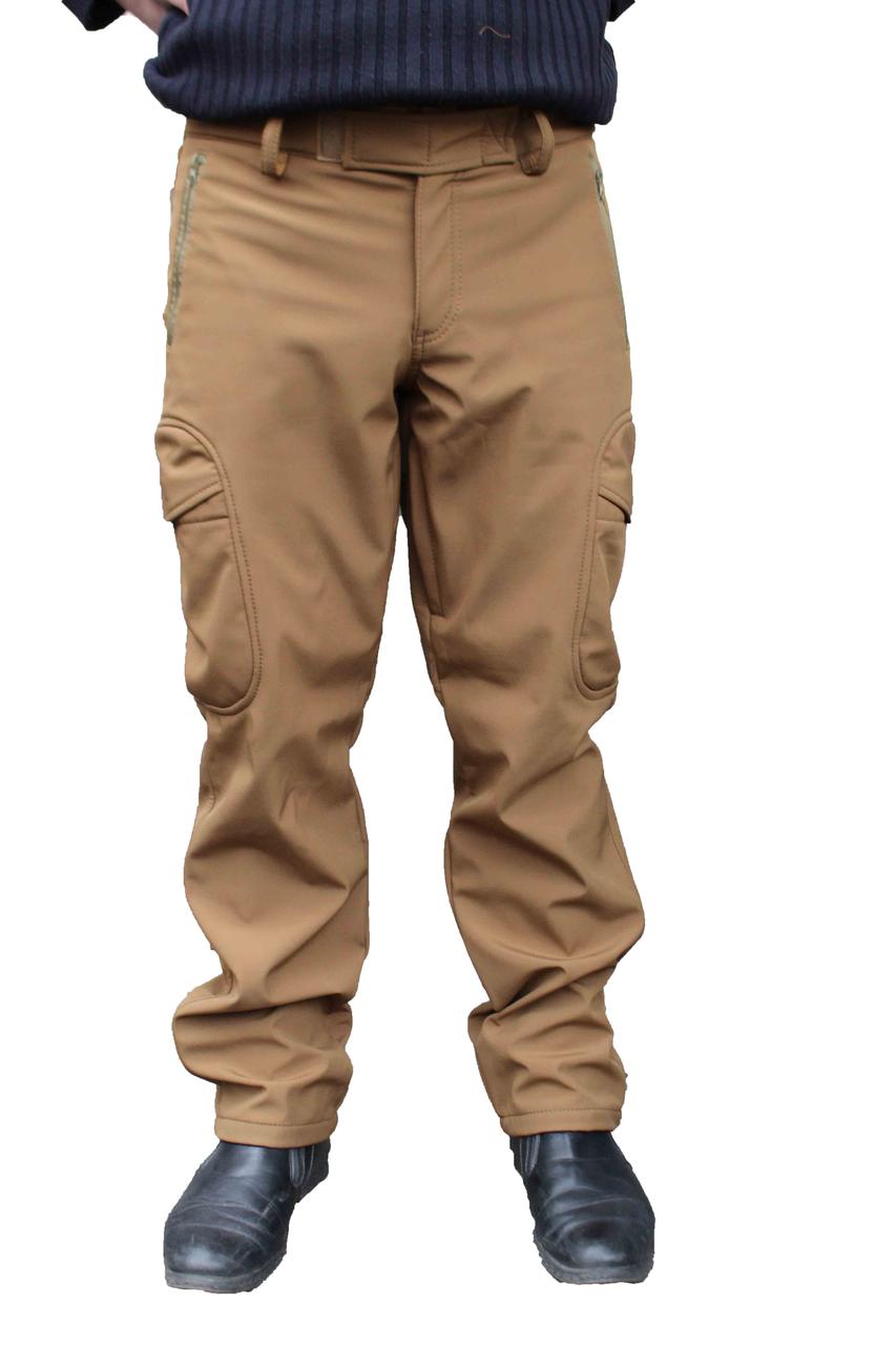 Штани браун койот тактичні Soft Shell Pancer