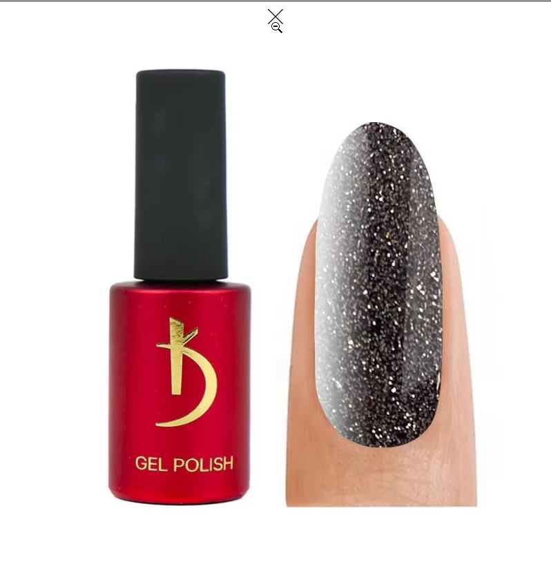 Гель-лак Kodi Professional 07DS:Прозрачная основа мерцающими частицами 2-х цветов – розового и розового золота