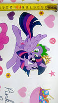 Наклейка в дитячу MY LITTLE PONY "мий маленький поні" (лист 30*60 см) поняшки, наклейки в детсад, фото 6
