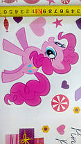 Наклейка в дитячу MY LITTLE PONY "мий маленький поні" (лист 30*60 см) поняшки, наклейки в детсад, фото 5