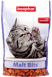 Ласощі Beaphar Malt-Bits (Біфар подушечки для котів з додаванням мальт-пасти) 35г