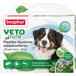 Краплі від бліх та кліщів Beaphar Bio Spot On Dogs (Біфар для собак вагою 30кг+) 1піпетка