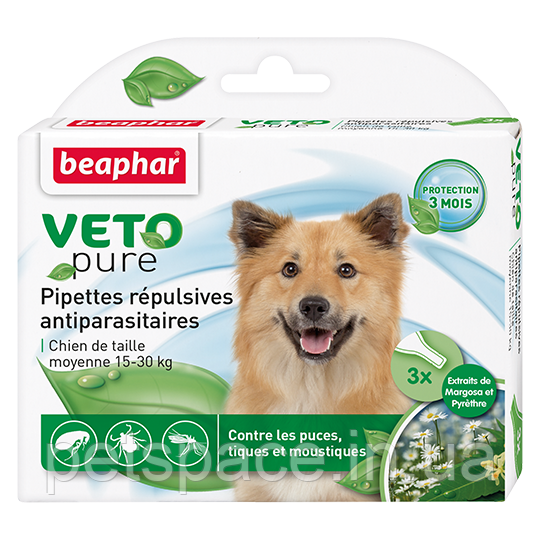 Краплі від бліх та кліщів Beaphar Bio Spot On Dogs (Біфар для собак вагою15-30кг) 1піпет.