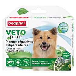 Краплі від бліх та кліщів Beaphar Bio Spot On Dogs (Біфар для собак вагою15-30кг) 1піпет.