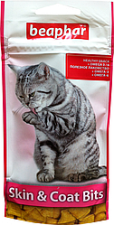 Ласощі Beaphar Skin&Сoat Bits (Біфар подушечки для котів для здорової шкіри і шерсті) 35гр.