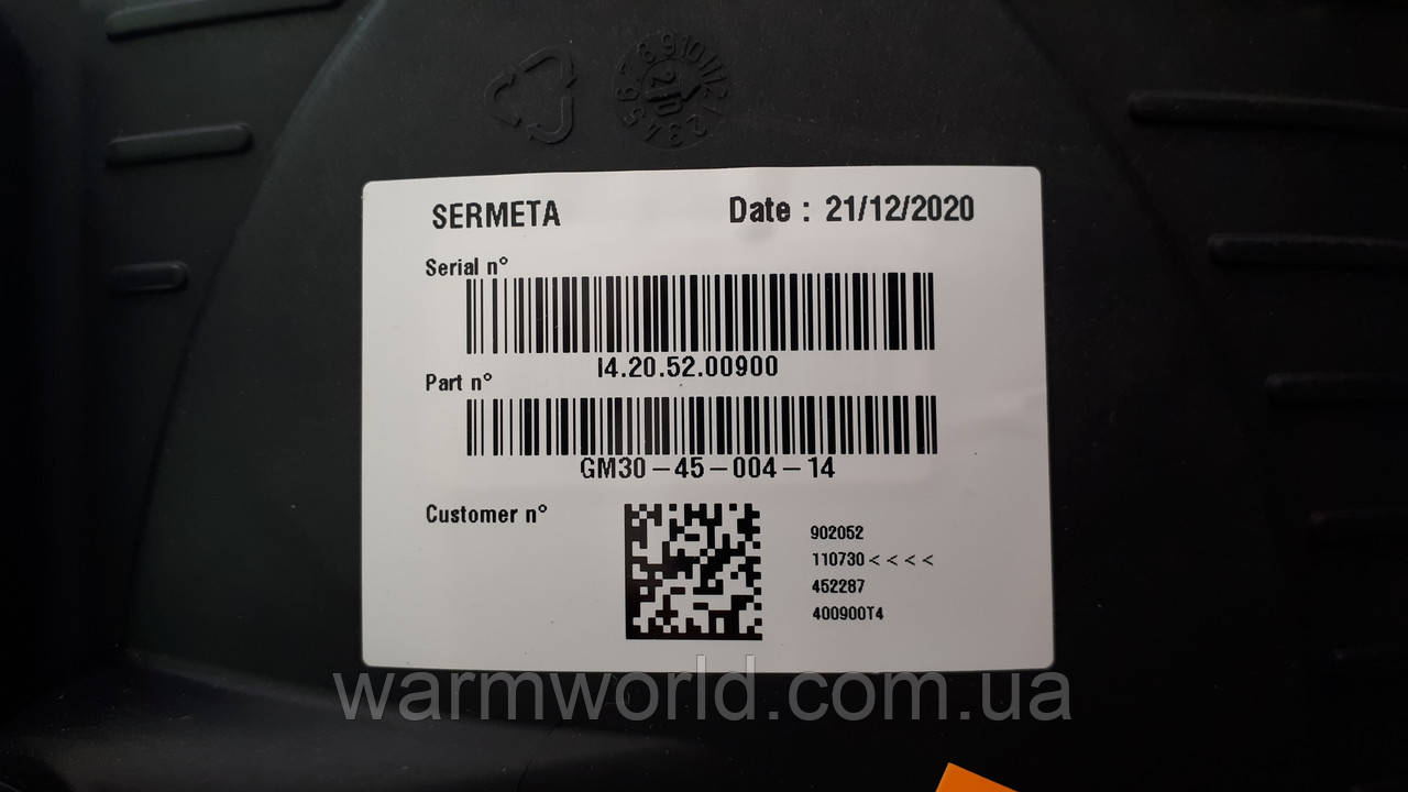 Производитель SERMETA I4.20.52.00900 GM30-45-004-14 902052 110730 452287 400900T4