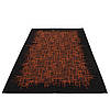 Сучасний  безворсовий килим VISTA 131305 03-black-copper, фото 3