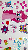 Наклейка в дитячу MY LITTLE PONY "мий маленький поні" (лист 30*60 см) поняшки, наклейки в детсад, фото 6