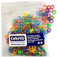 Davis-гумки для шерсті неонові, 500 шт.