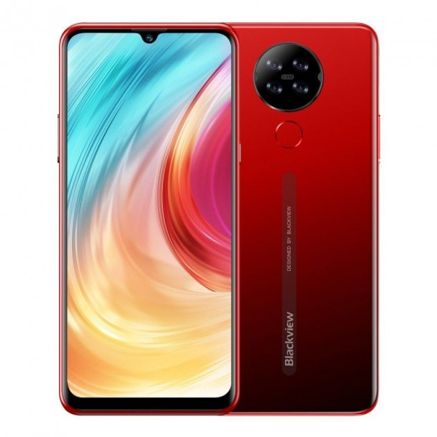 Смартфон Blackview A80S 4/64Gb Red, 2sim, екран 6.49" IPS, 8 ядер, 13+2+0, 3+0,3/5Мп, 4200mAh, 4G (LTE)