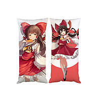 Подушка аниме Рейму Хакурей TouHou двухсторонняя 30*50 см (pp0416)