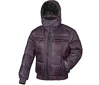 Куртка пуховик мужская зимняя на натуральном пуху с капюшоном City Classic Баклажановый