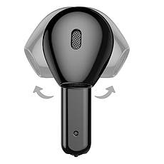 Bluetooth-гарнітура HOCO E55 із зарядним кейсом, BT5.0, Smart touch, White, фото 2