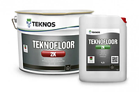 Двокомпонентна фарба для бетону Teknos Teknofloor 2K 0.45л + затверджувач 0.45л