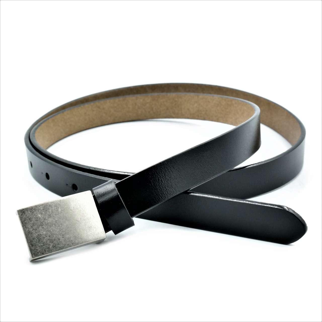 Шкіряний жіночий ремінь Weatro Чорний zhn-20k-006, фото 1