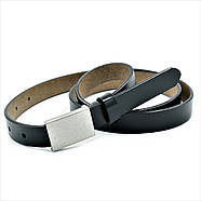 Шкіряний жіночий ремінь Weatro Чорний zhn-20k-006, фото 2