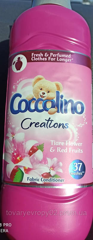 Ополаскиватель для белья Coccolino Creations Tiare flower red fruits 0,9л. 37 ополаскиваний - фото 1 - id-p302856489