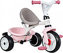 Дитячий велосипед з ручкою Smoby козирком рожевий Baby Balade 741401, фото 2