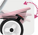 Дитячий велосипед з ручкою Smoby козирком рожевий Baby Balade 741401, фото 7
