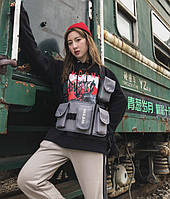 Нагрудна сумка бронежилет бронік сірий Київ