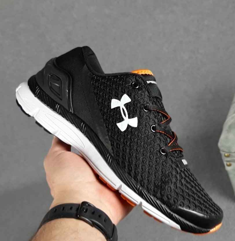Чоловічі кросівки Under Armour Speedform Gemini весна осінь демісезонні в сітку чорні. Живе фото. топ, фото 1