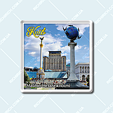 Київ - магніт на холодильник акрил 65х65 (Майдан), фото 6