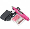 Машинка для манікюру педикюру полірування нігтів фрезер HLV MM 300 Pink, фото 4