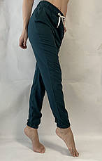 Жіночі літні штани, софт No103 зелений, фото 5