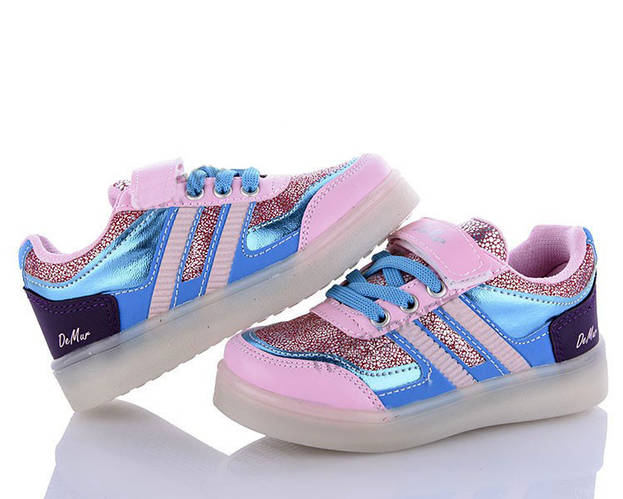 Кроссовки детские для девочки с подсветкой Malibu (ID#1392798789), цена ...