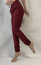 Жіночі літні штани, софт No103 бордовий, фото 3