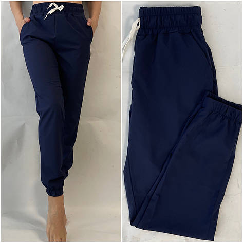 Жіночі літні штани, софт No103 синій, фото 2