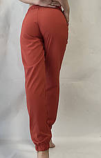 Батальні жіночі літні штани, софт No103 теракота, фото 2