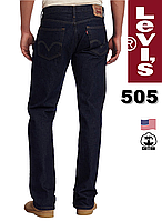 Джинсы мужские Levi's®505(Rinse) / Темно-синие / Прямые/ Оригинал из США