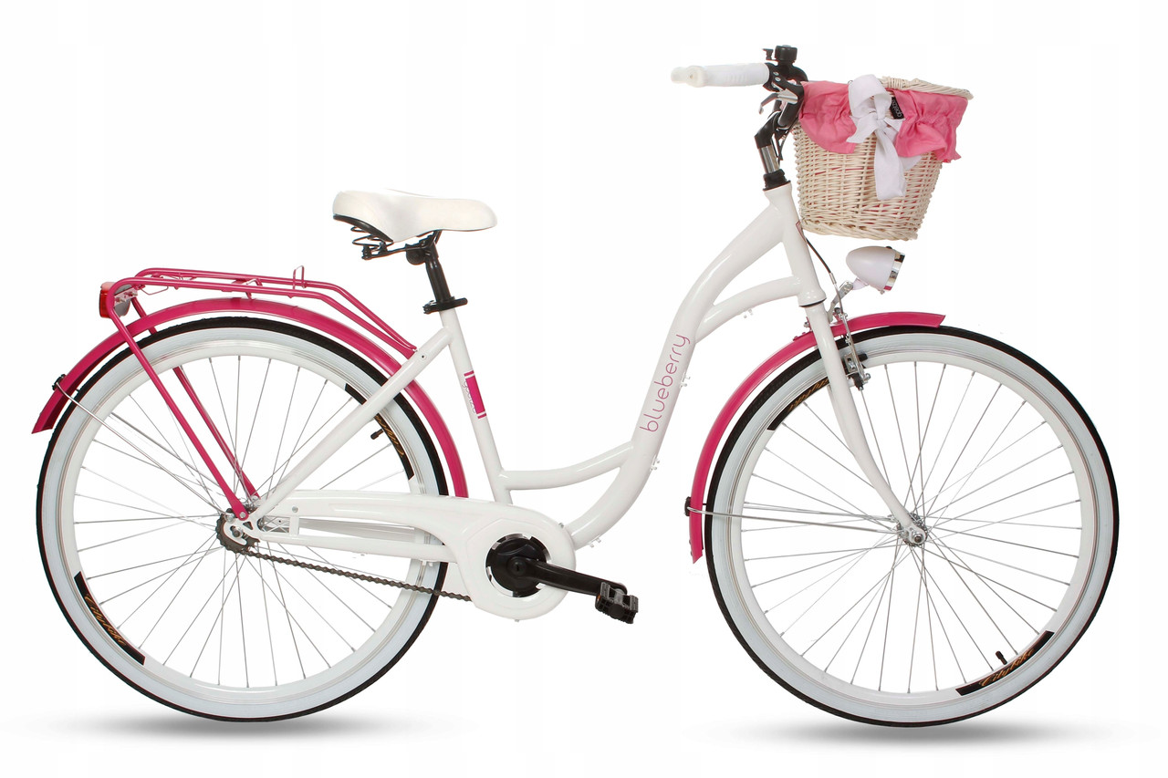 Велосипед Goetze BLUEBERRY 28" Pink + фара і кошика в Подарунок