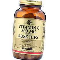 Вітамін С з шипшиною Солгар Solgar Vitamin C 500 mg with Rose Hips 250 таблеток, фото 3