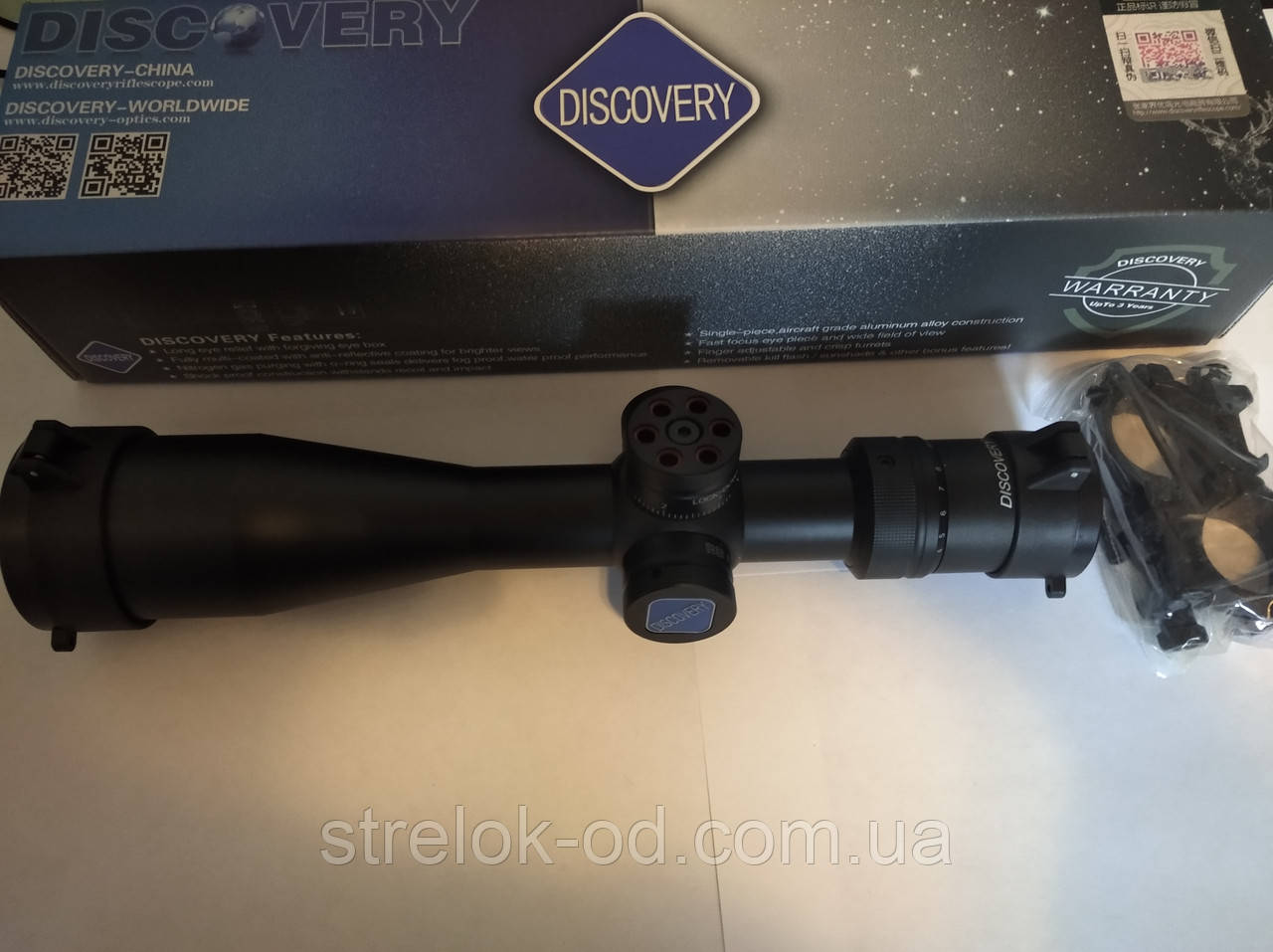 Приціл оптичний Discovery VT-3 FFP 4-16X44 SF. Перша фокальна площина