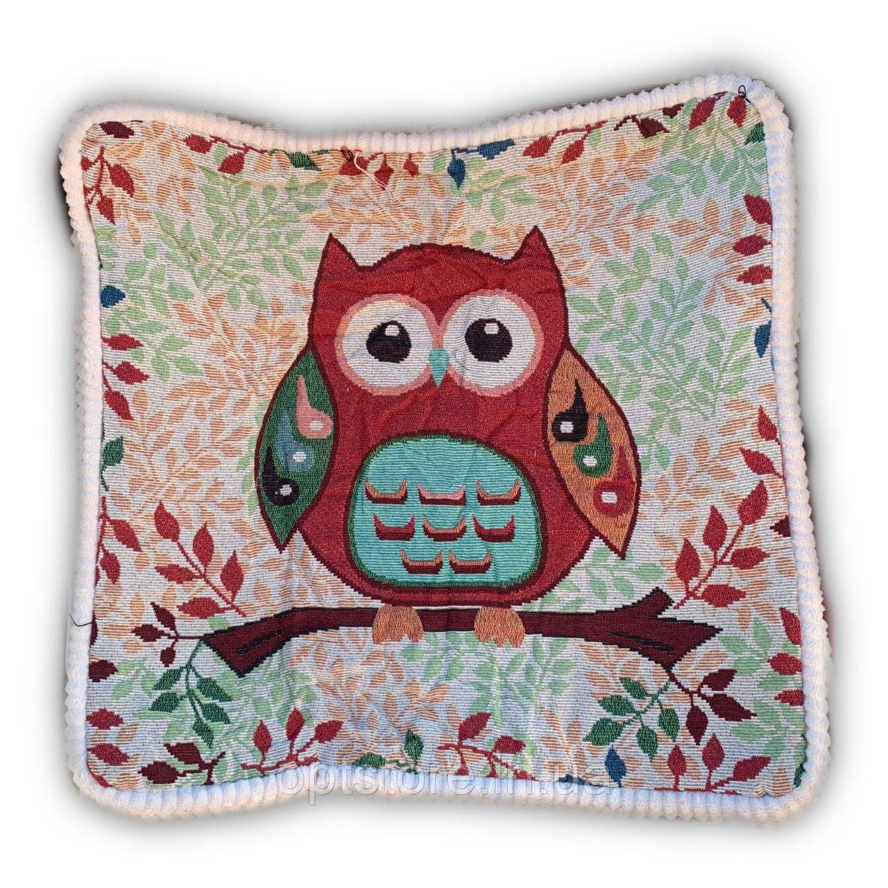 Декоративна наволочка на блискавці 50*50 см, тканина гобелен, фото 1