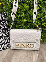 Модная женская белая сумка Pinko Пинко