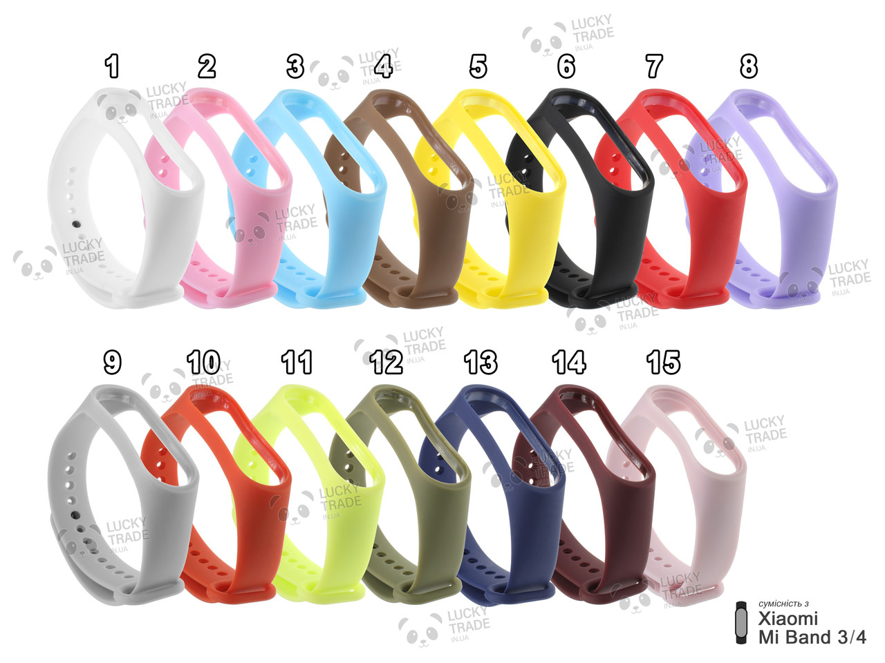 Ремінець Xiaomi Mi Band 4 / 3 MiJobs силіконовий однотонний браслет Колір на вибір
