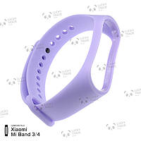 Ремешок Xiaomi Mi Band 4 / 3 MiJobs силиконовый однотонный браслет Светло-фиолетовый 1627P