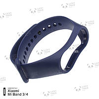 Ремешок Xiaomi Mi Band 4 / 3 MiJobs Light силиконовый однотонный браслет Синий 1691P