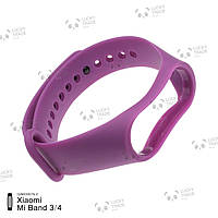 Ремешок Xiaomi Mi Band 4 / 3 MiJobs Light силиконовый однотонный браслет Фиолетовый 1691P