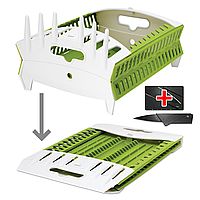 Сушилка органайзер для посуды настольная. Пластиковая складная сушилка для столовых приборов. Сушка для посуды