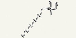 Гачок-змійка на ДСП, 330 мм