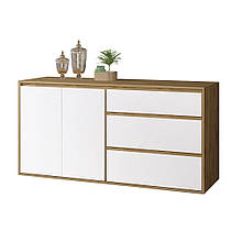 Комод з ламінованої ДСП в спальню, вітальню Нітро Софт 2Д3Ш Сокме