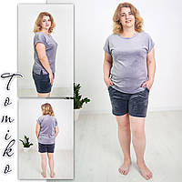 Костюм із плюшевого велюру футболка з шортами